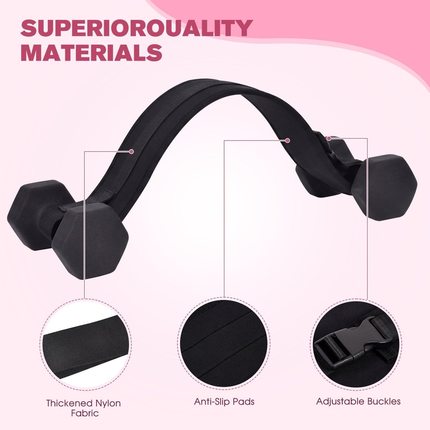 Advwin Hip Thrust Belt for Dumbbells and Kettlebells