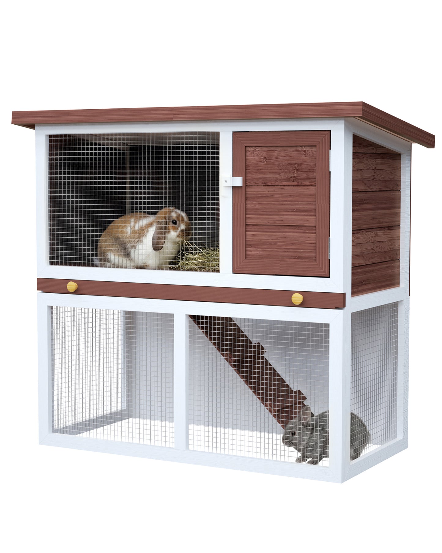 Advwin Wooden Pet Hutch Rabbit Cage House