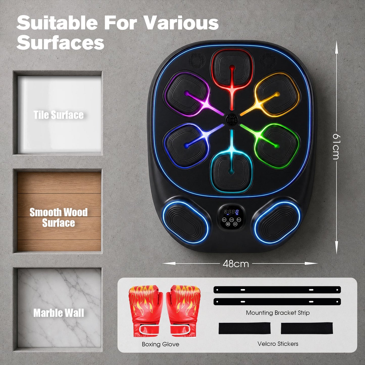 Advwin Wall Mounted Bluetooth Music Boxing Machine