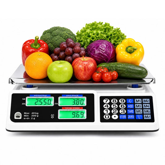 Advwin 40kg Price Computing Scale with Dual LCD Display