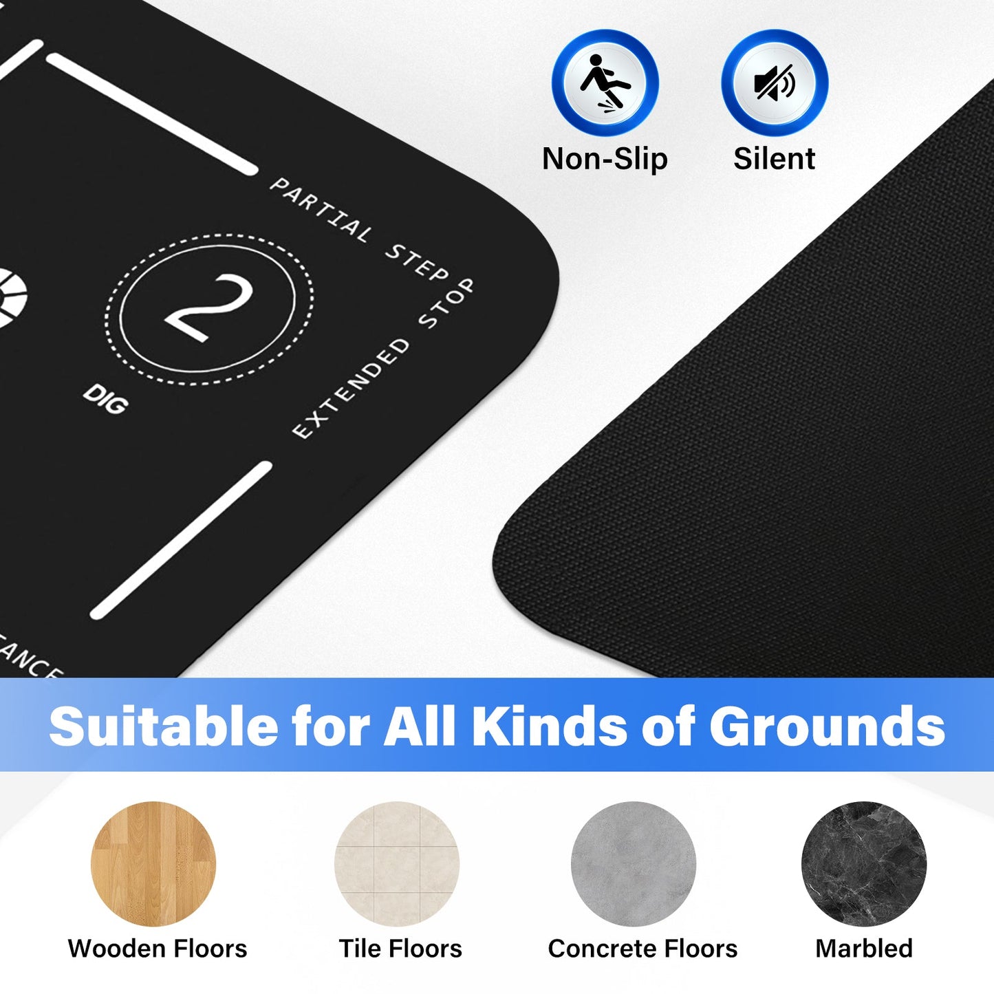 Advwin Portable Basketball Footwork Training Mat Set