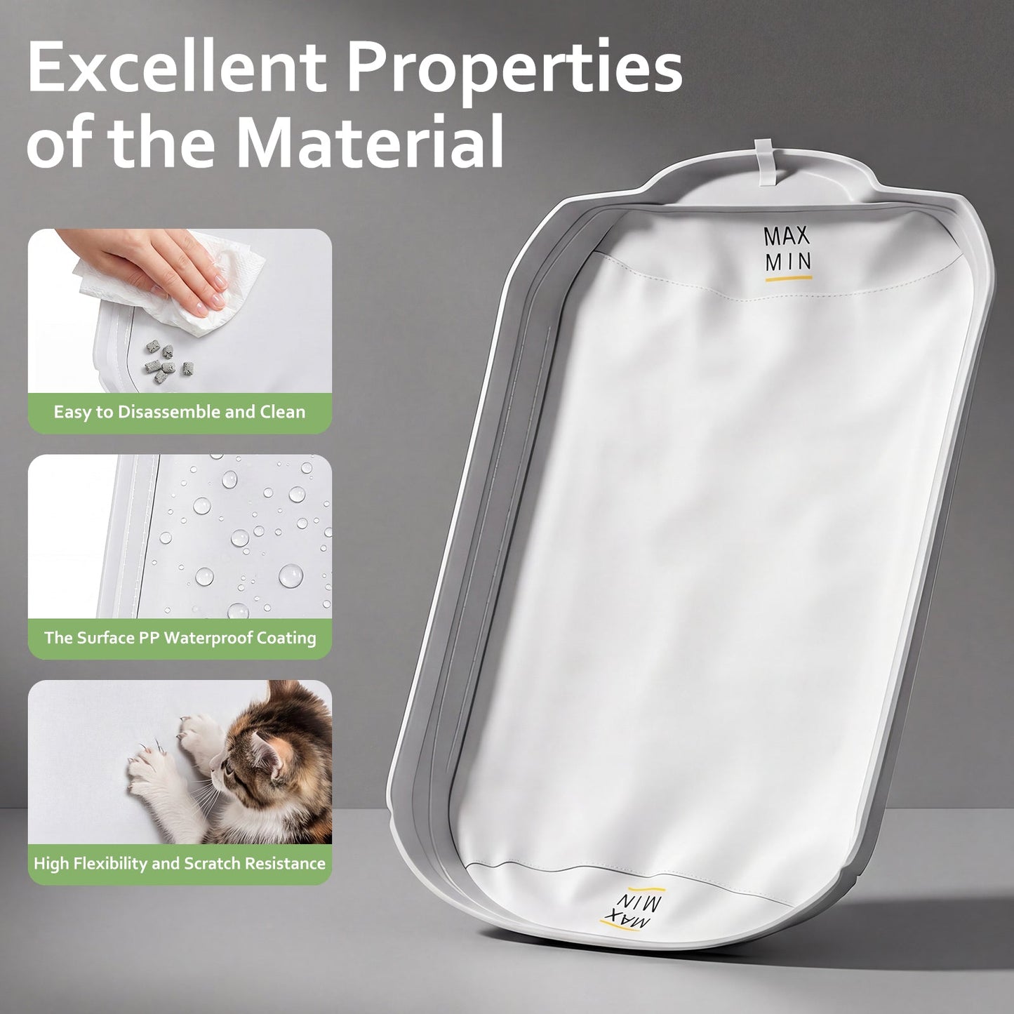 Automatic Cat Litter Box Replacement Liner Tray