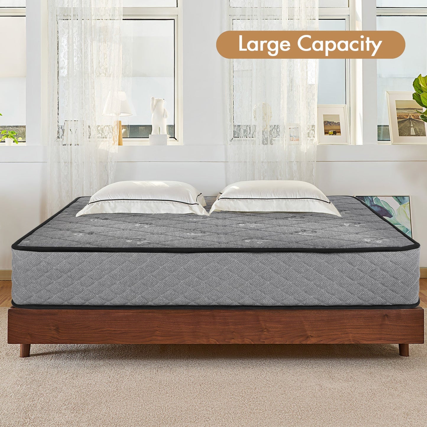 Advwin 25CM S/D/Q Memory Foam Springs Mattress