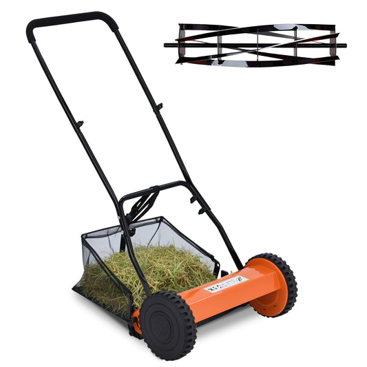 Advwin Hand Push Lawn Mower Manual Reel Mowing Machine