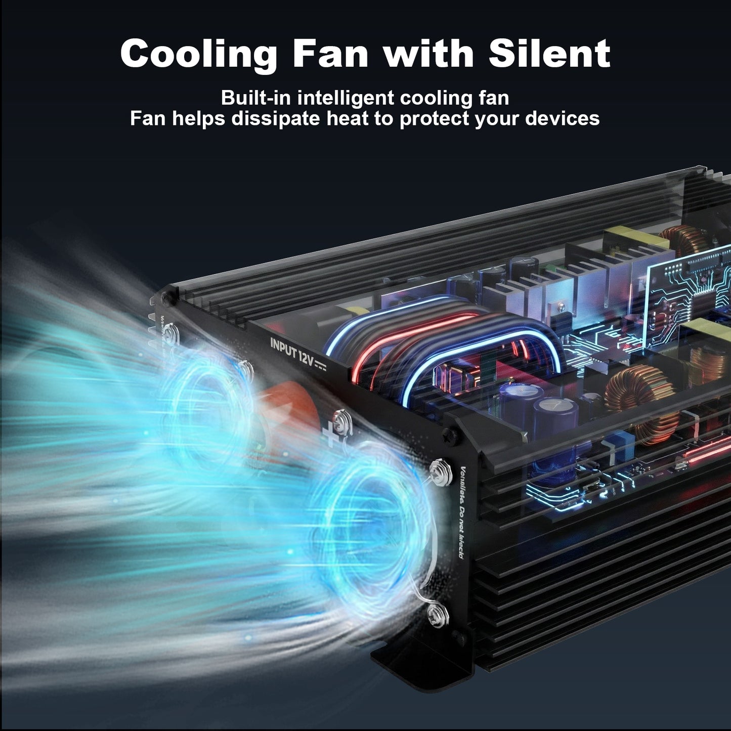 Advwin 1500W Pure Sine Power Inverter with Remote