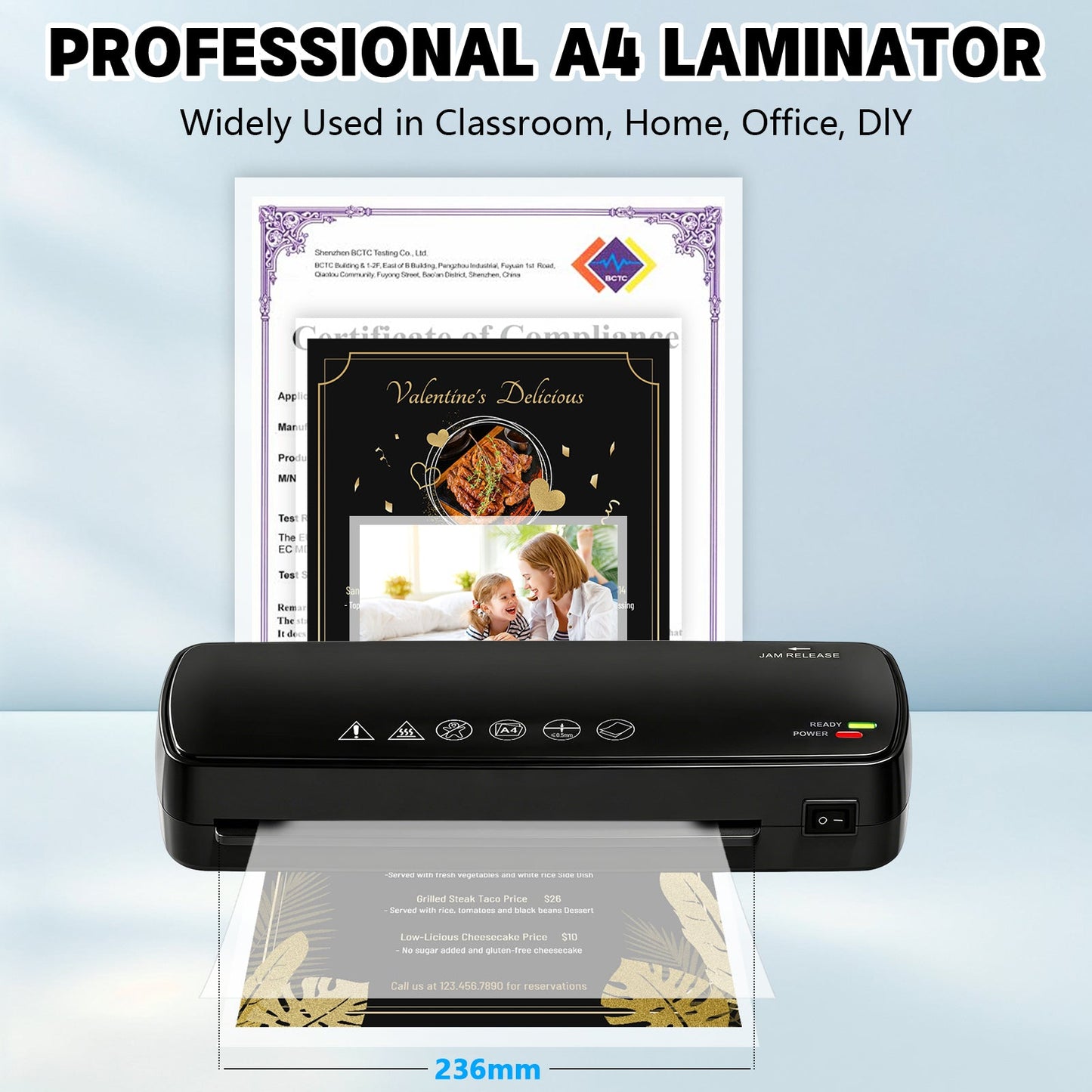Advwin A4 Laminator with 5 Pouches