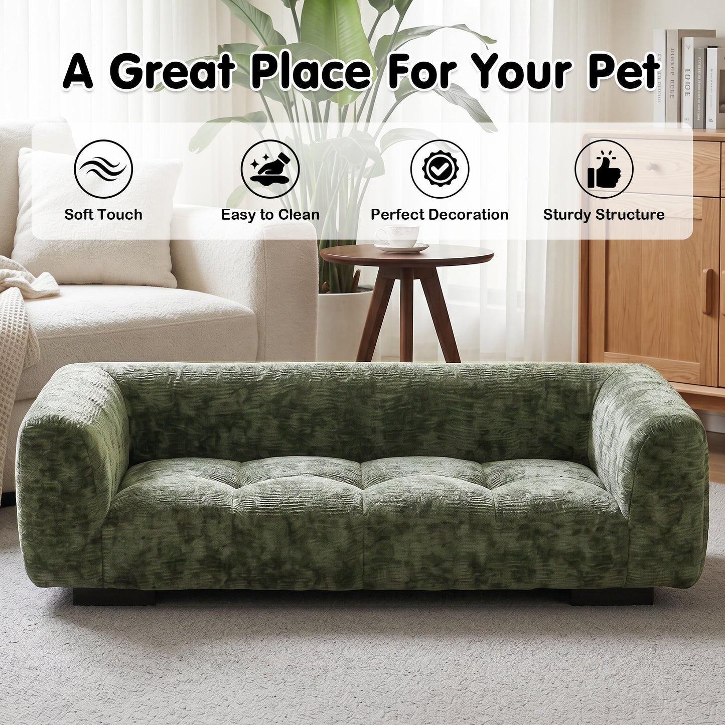 Advwin 120cm Dog Sofa Bed for Medium Large Dogs