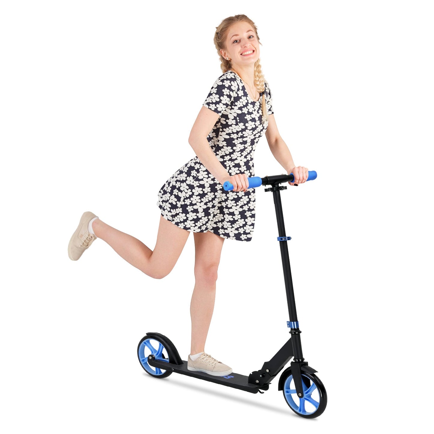 Advwin Kick Scooter Folding Scooter 3 Adjustable Height