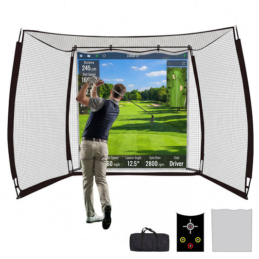 Advwin 10 x 8ft Golf Hitting Net with Target Cloth