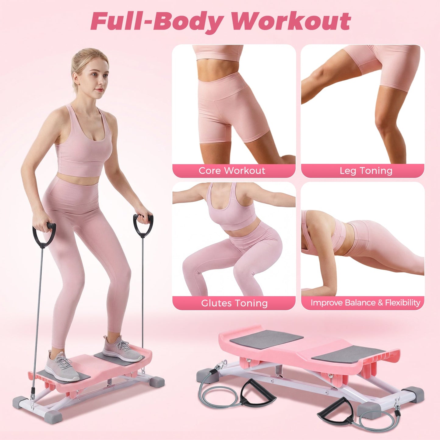 Advwin Balance Board Trainer with Resistance Bands