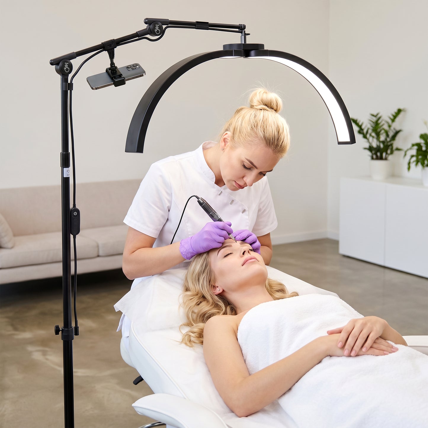 Advwin 27" Portable Half Moon Lash Light