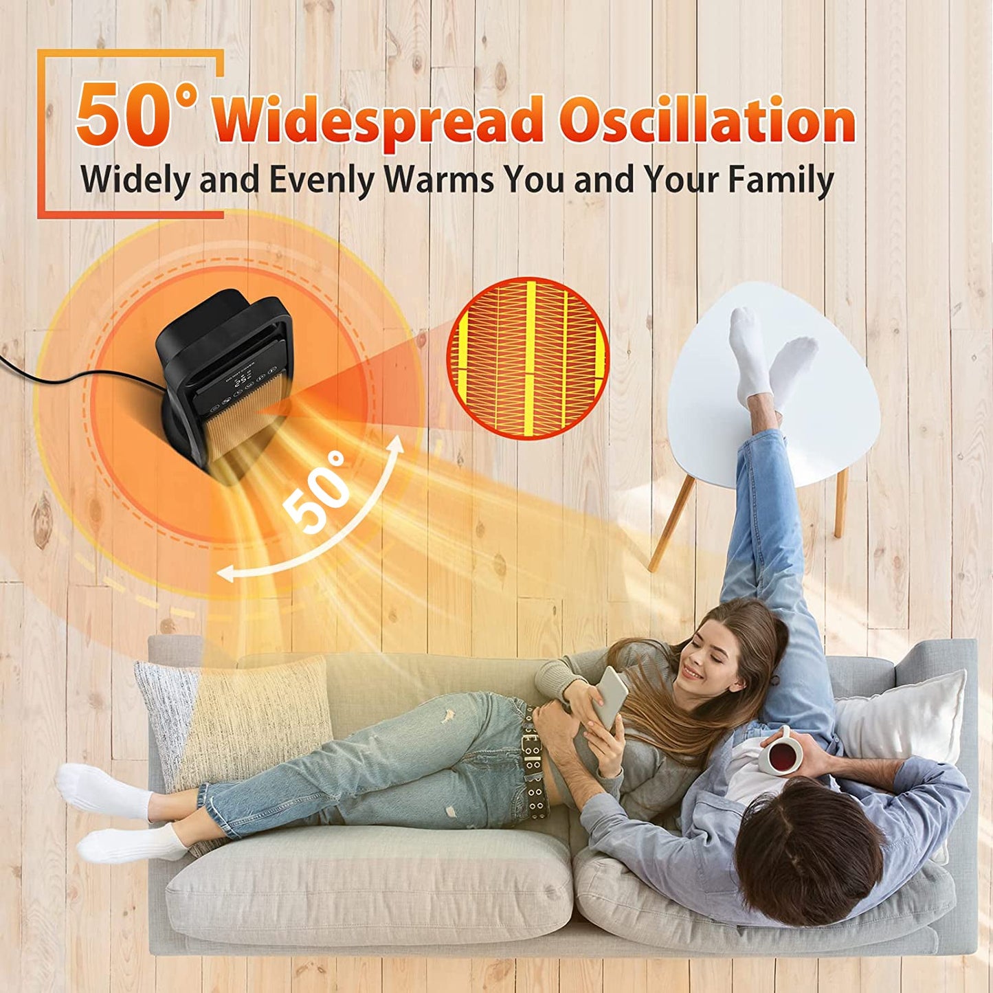 Advwin 2000W Space Heater 8H Timer