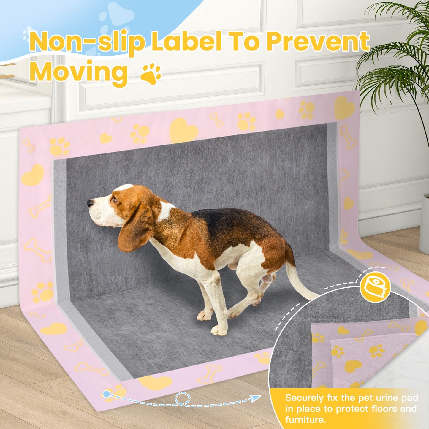 Advwin Pet Training Pads Bamboo Charcoal Deodorizing