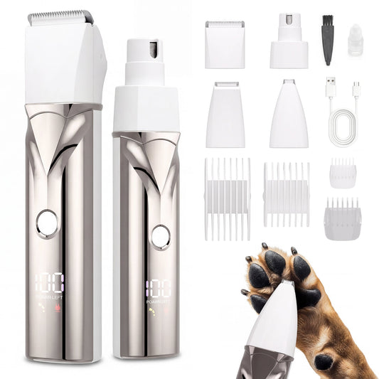 Advwin 4 in 1 Cordless Dog Grooming Clippers Kit