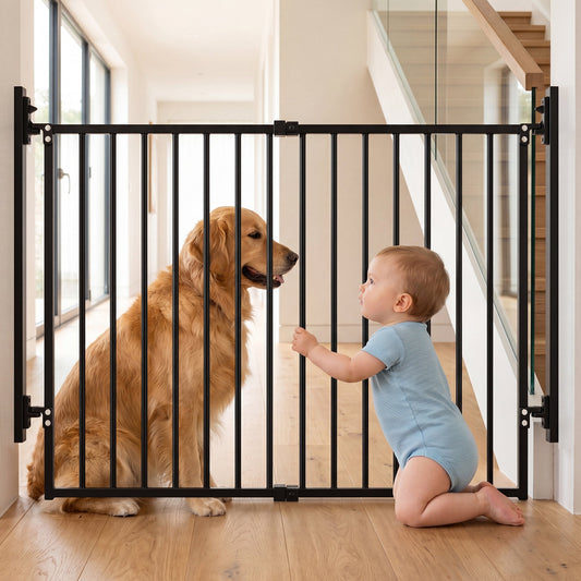 Advwin 27.5-43" Adjustable Metal Sliding Safety Gate