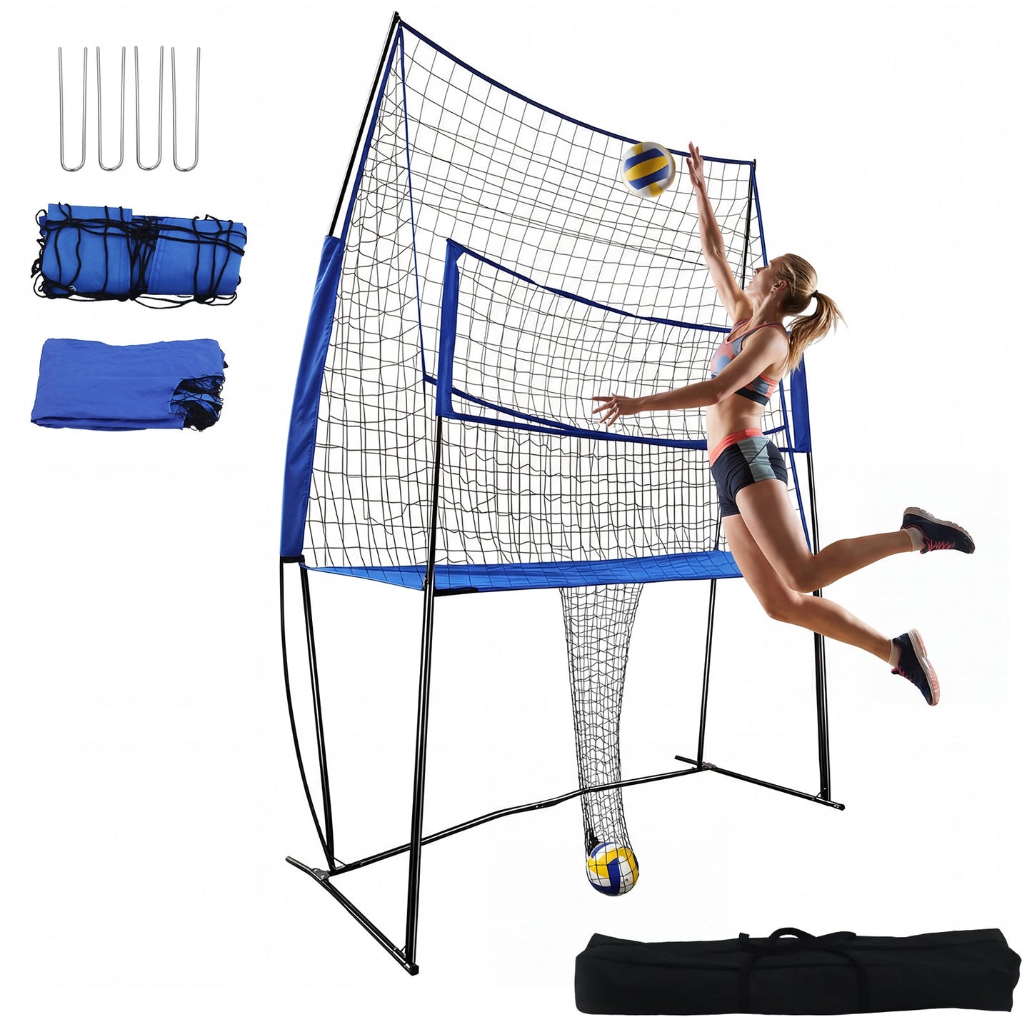 Advwin Volleyball Training Net 3-Level Adjustable Height