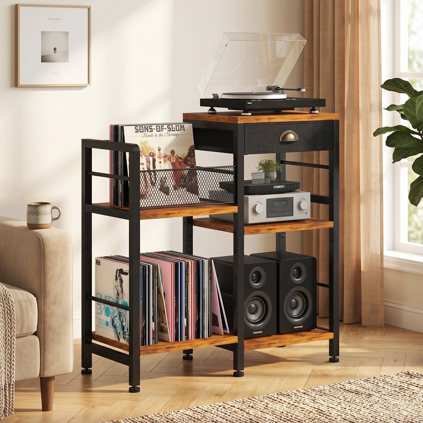 Advwin 3 Tier Record Player Stand