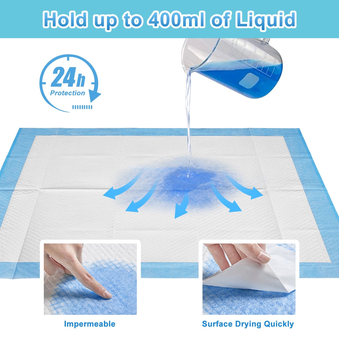 Advwin 200pcs Puppy Training Pads Pet Dog Cat Toilet