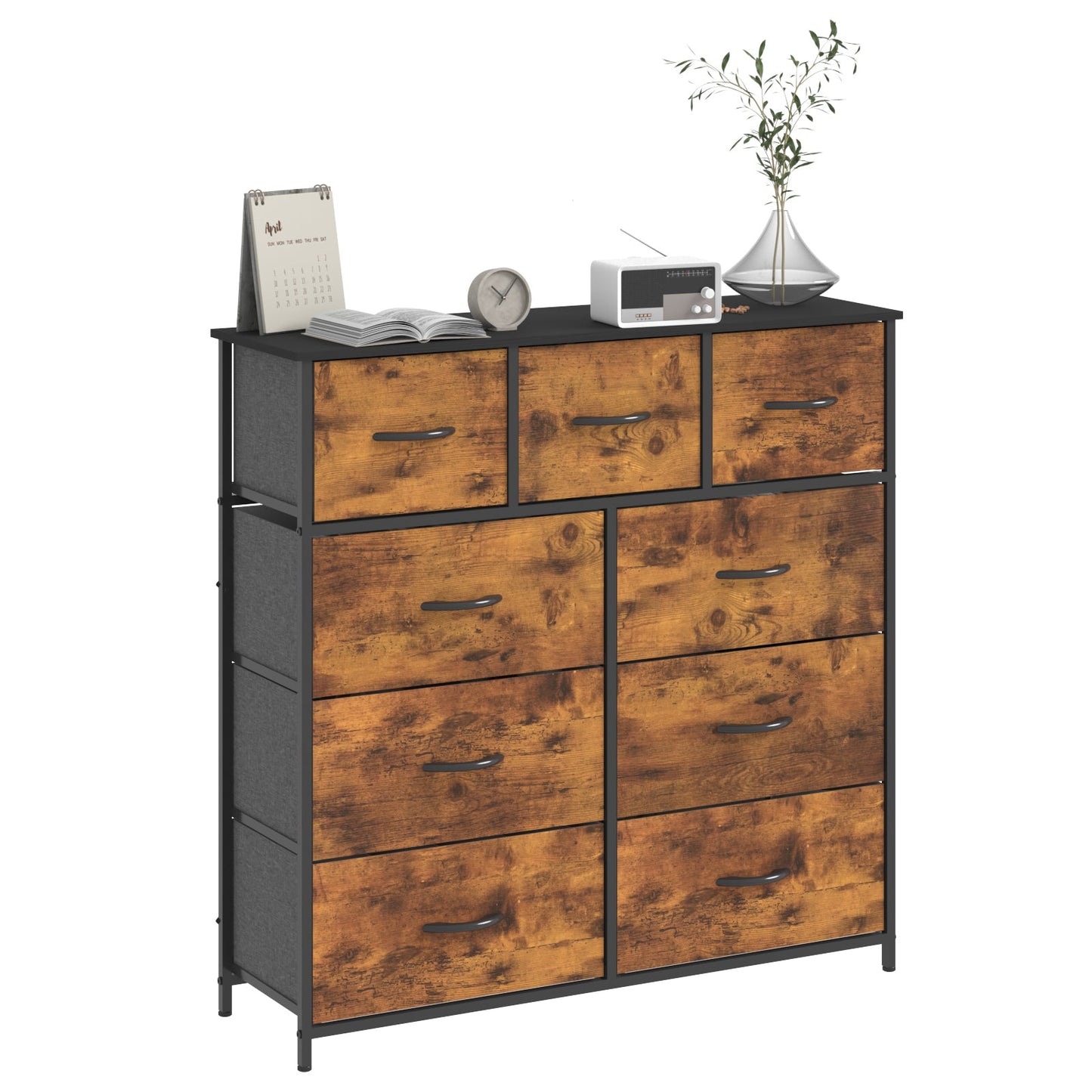 Advwin Chest of Drawers 9 Drawer Storage Cabine