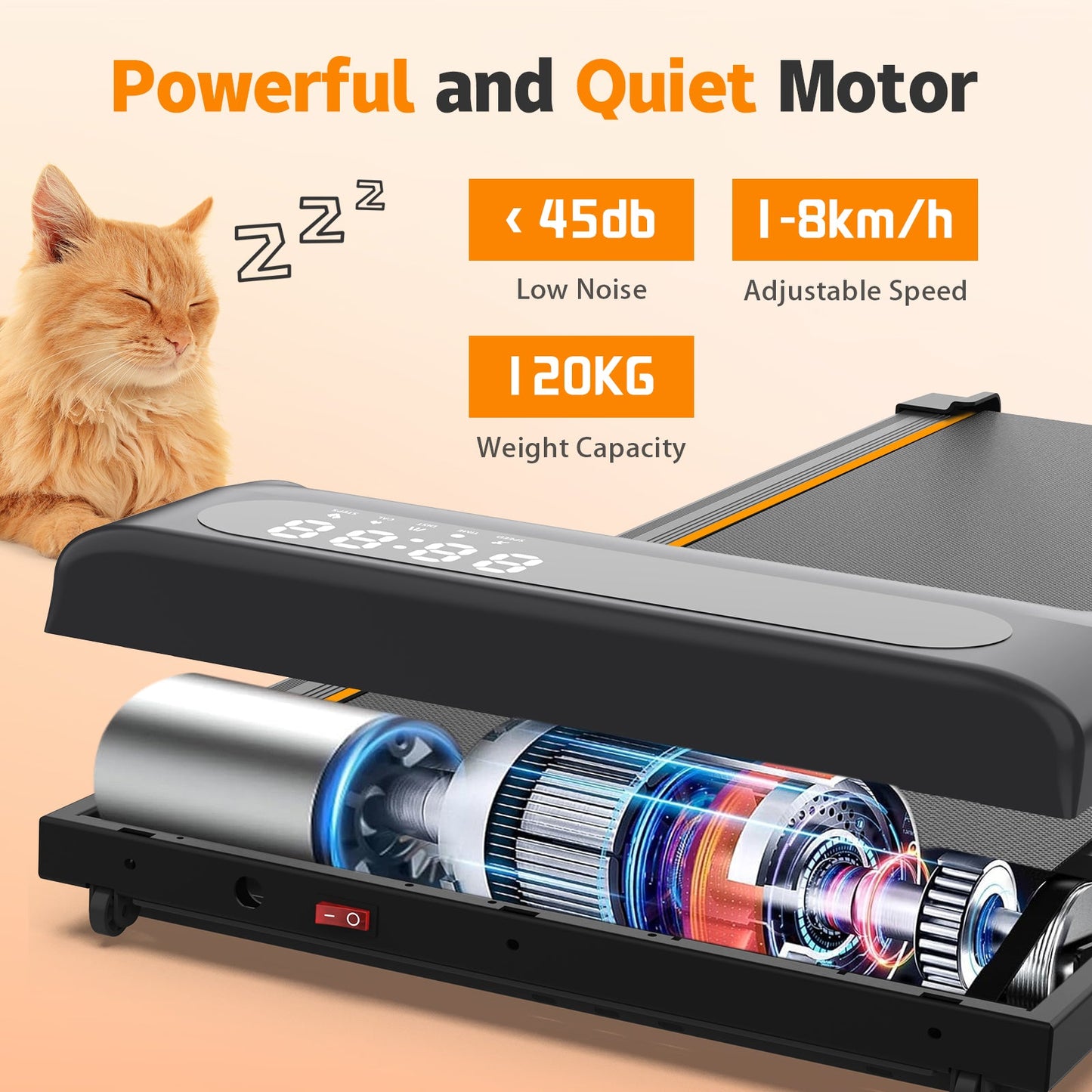 Advwin Walking Pad Under Desk Treadmill for Home