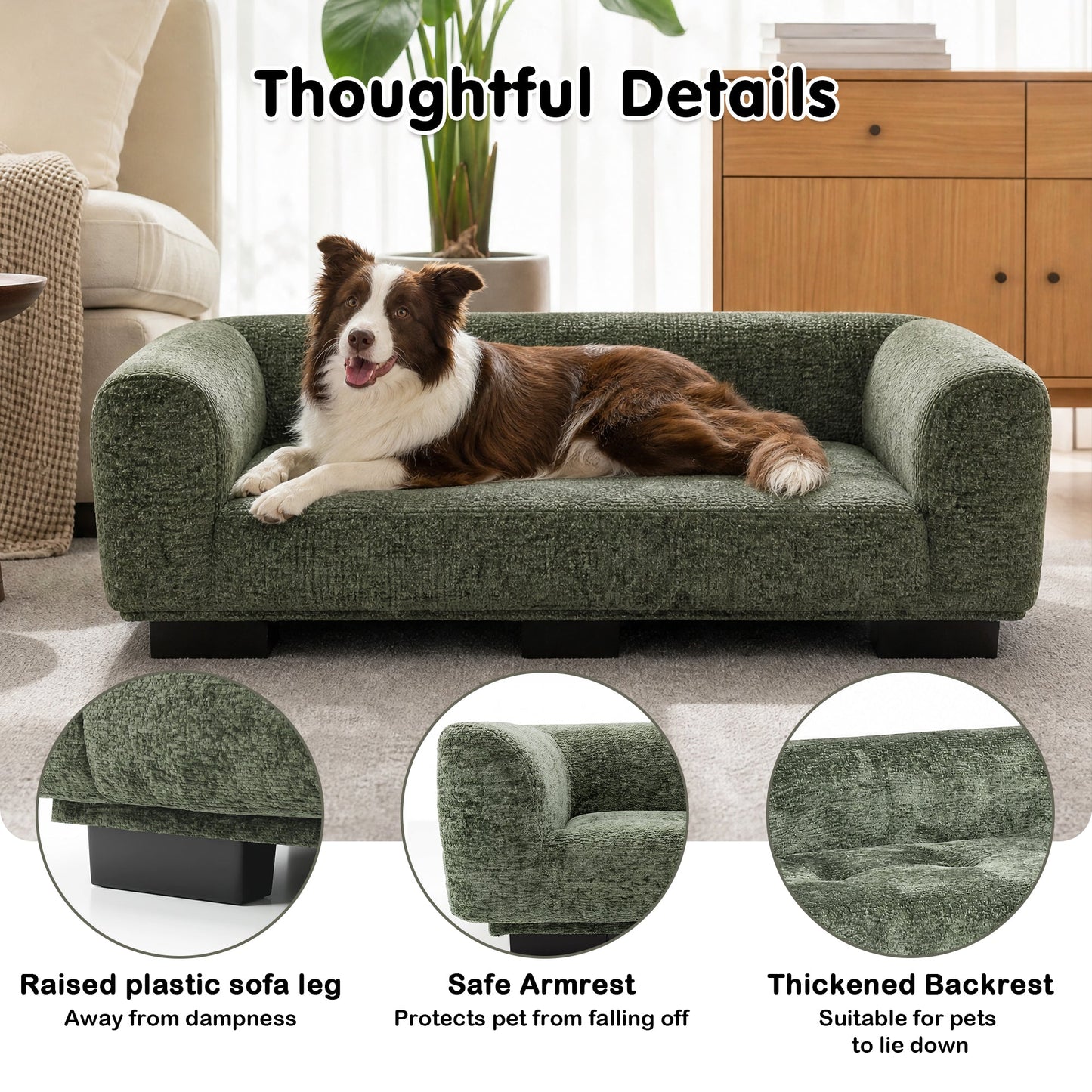 Advwin 120cm Dog Sofa Bed for Medium Large Dogs