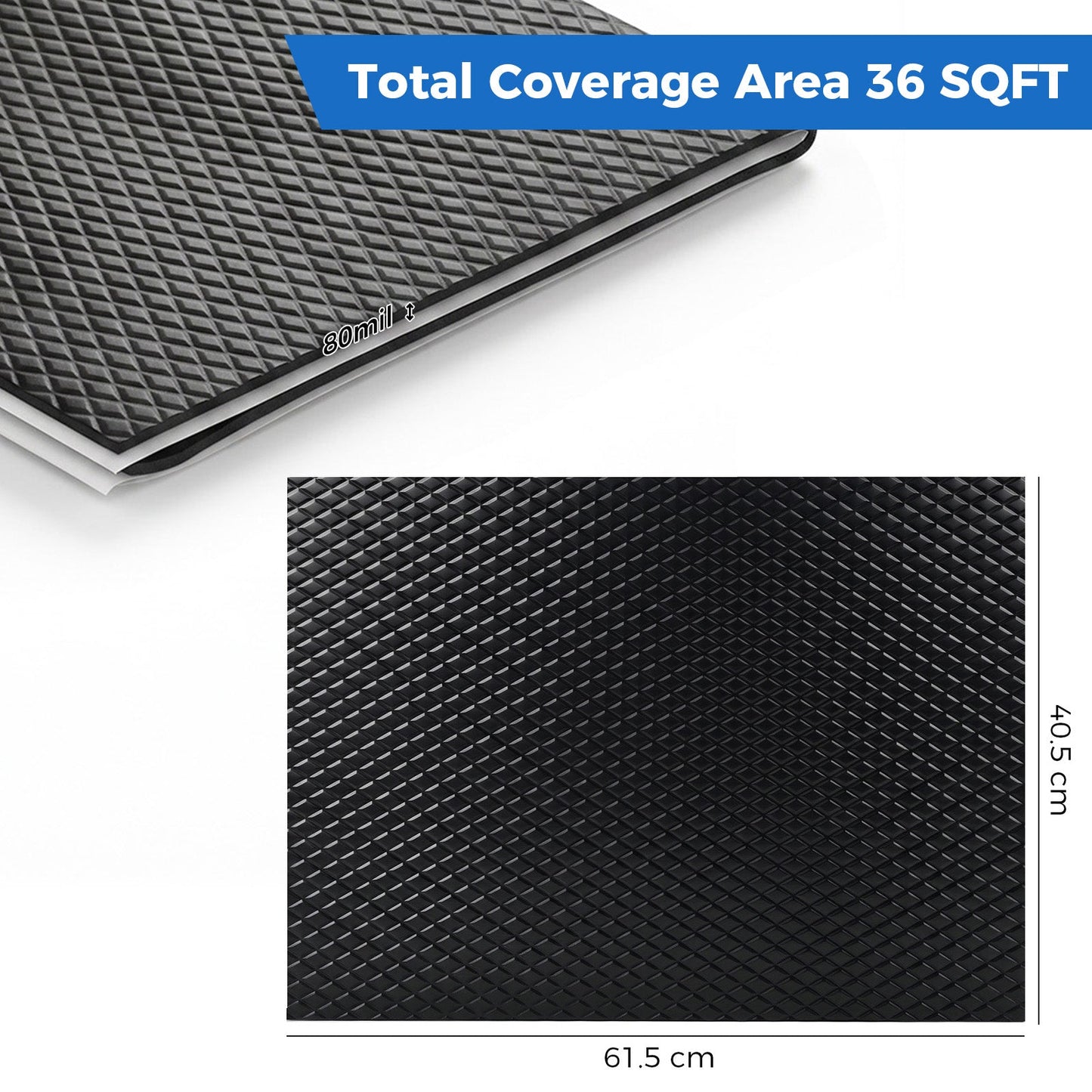 Advwin 80mil Butyl Car Sound Deadening Sheets 14pcs