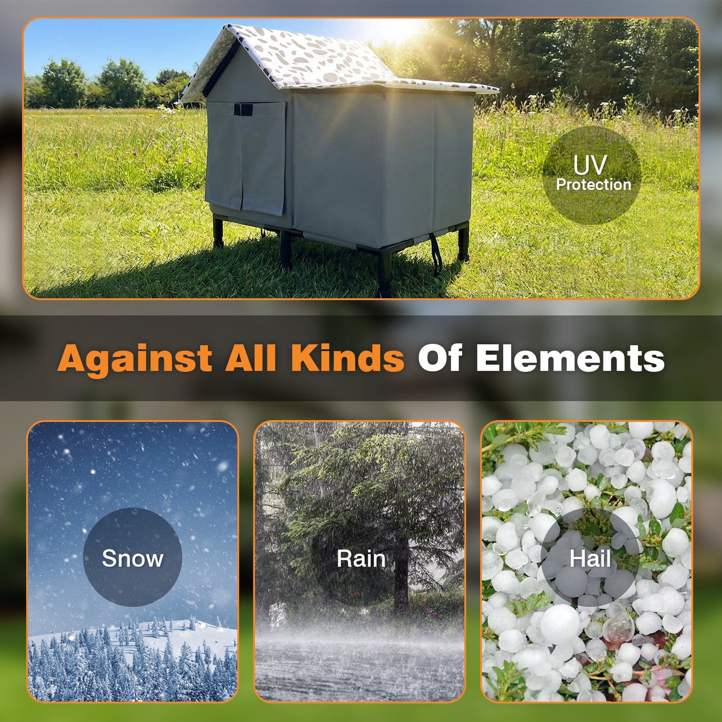 Advwin Outdoor Cat House Weatherproof Shelter