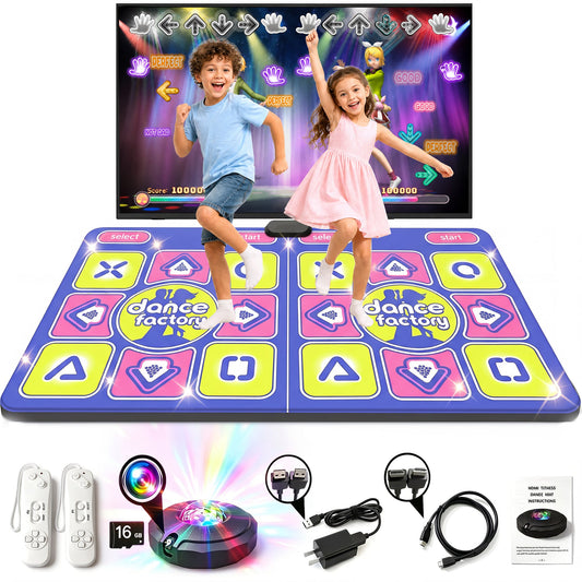 Advwin Double Dance Mat 2 Player Wireless Dance Game Mat