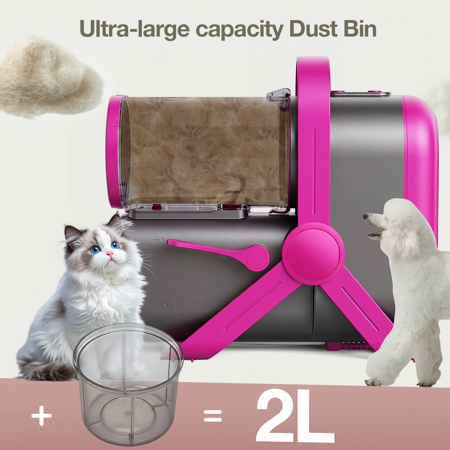 Advwin 9-in-1 Pet Grooming Vacuum Kit & Hair Dryer