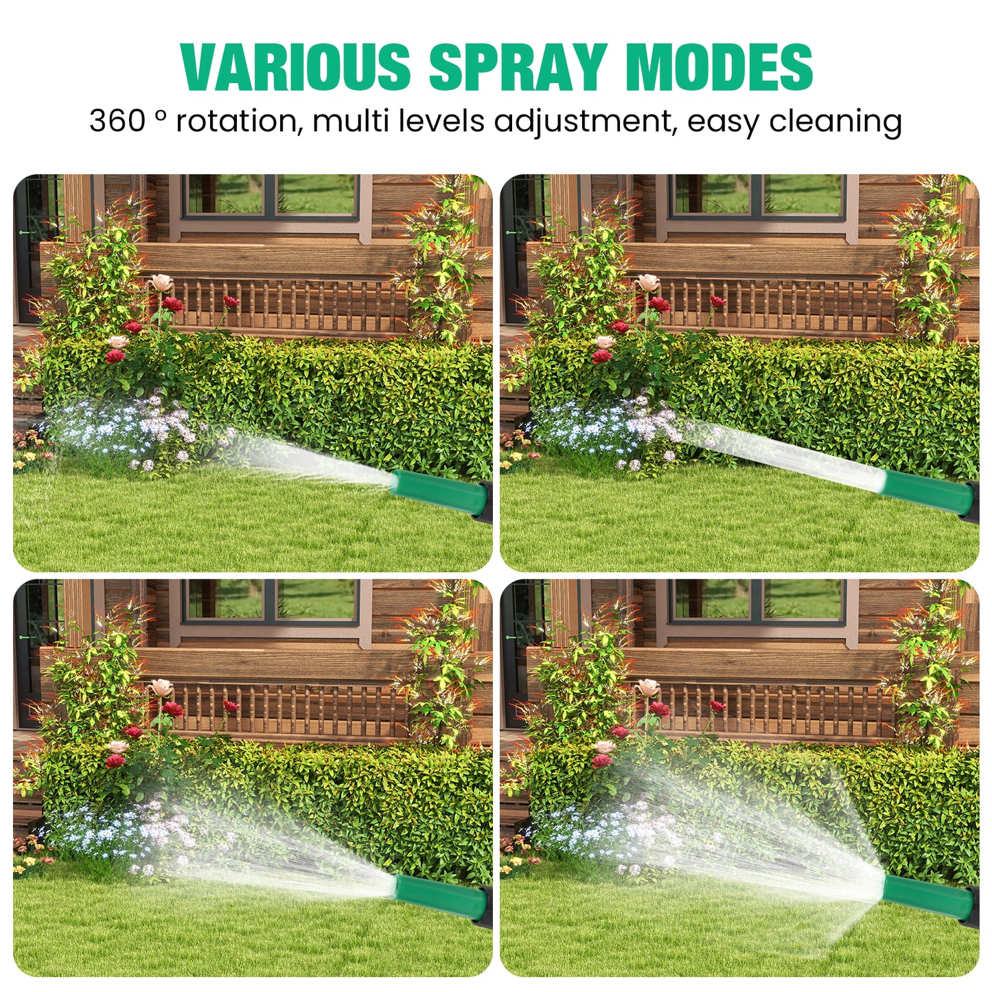 Advwin Garden Hose 15m/50FT Water Hose with Nozzle