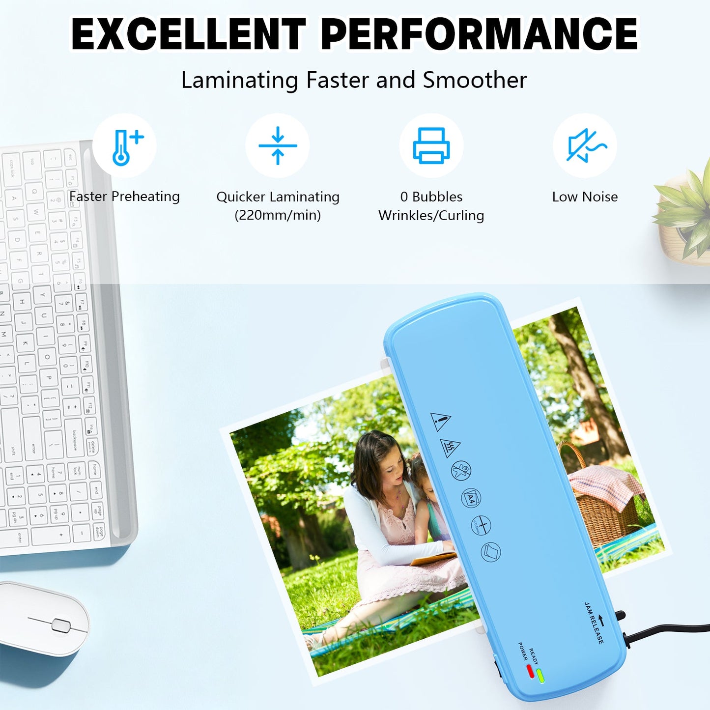 Advwin A4 Thermal Laminator with Pouches for Home & Office