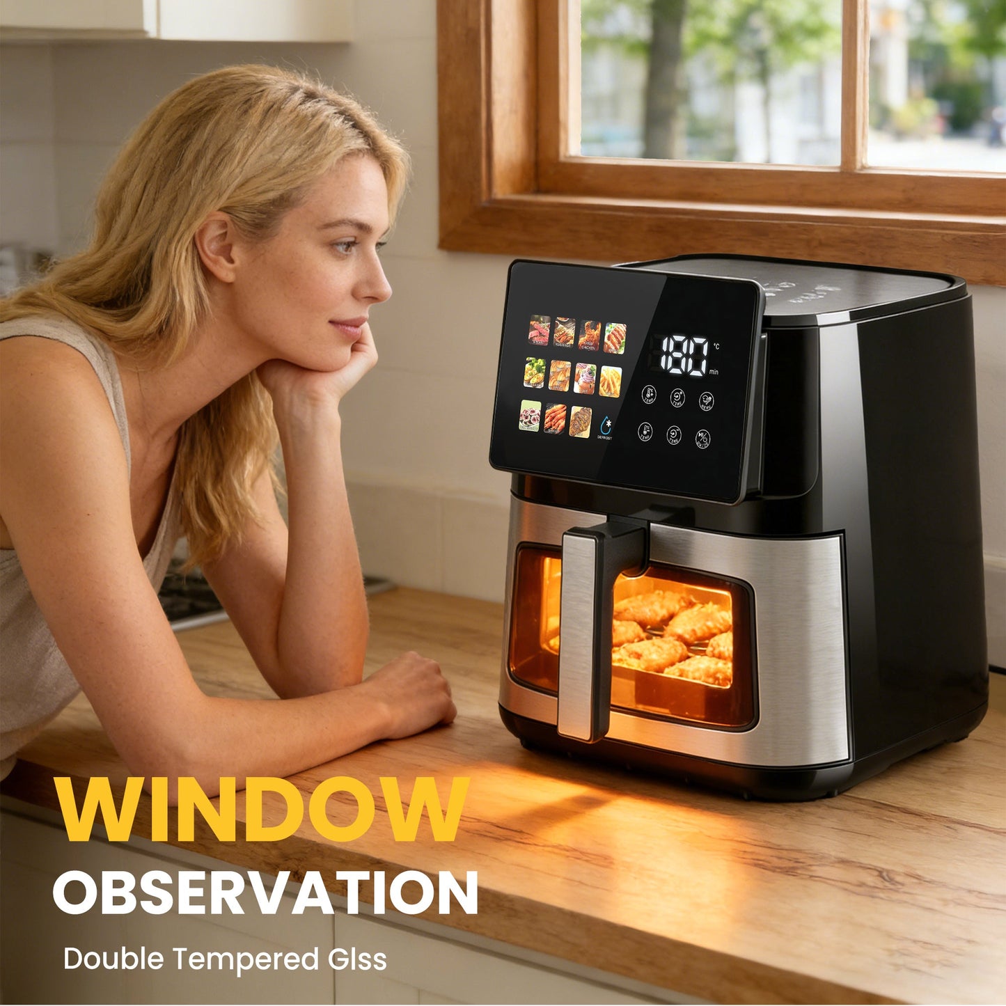 Advwin 12-in-1 Digital Air Fryer w/ LED Touchscreen 10L
