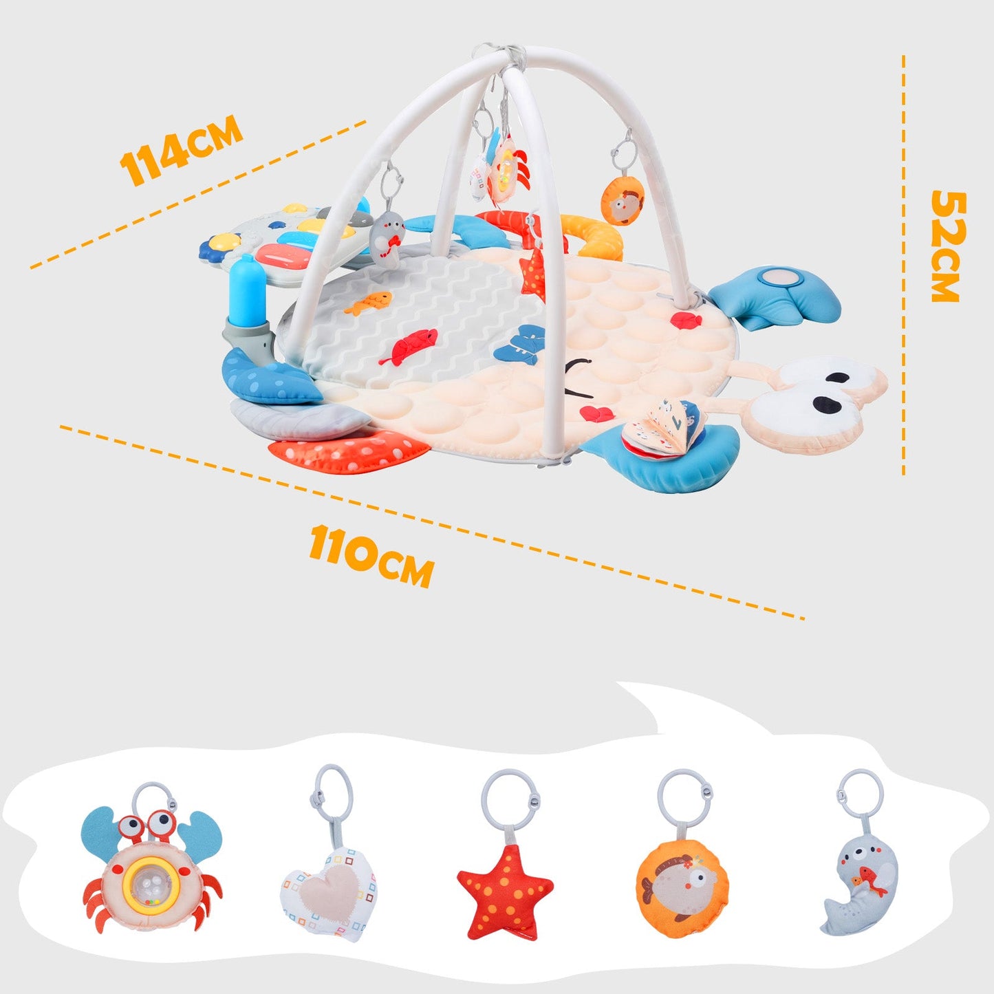 Advwin 4 in 1 Baby Play Mat 0-36 Months