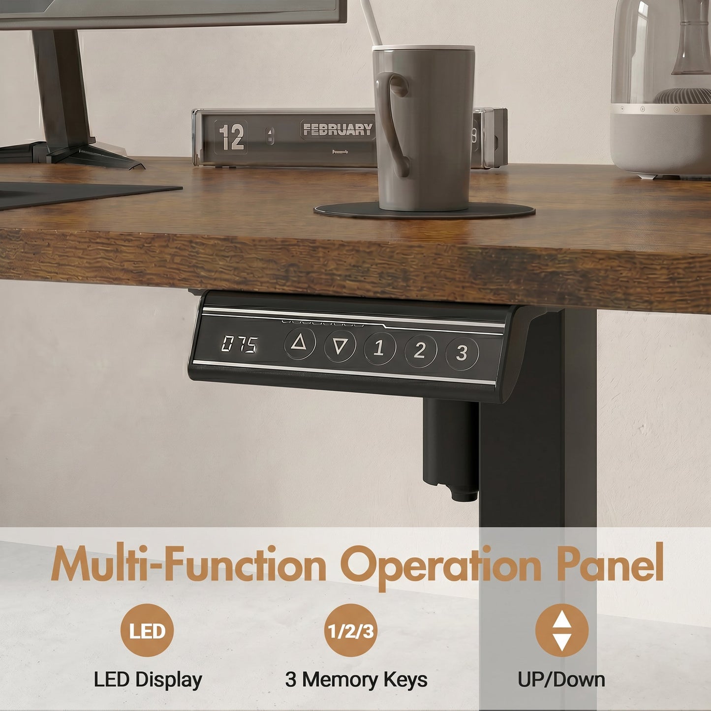Advwin 120x60cm Electric Standing Desk Height Adjustable