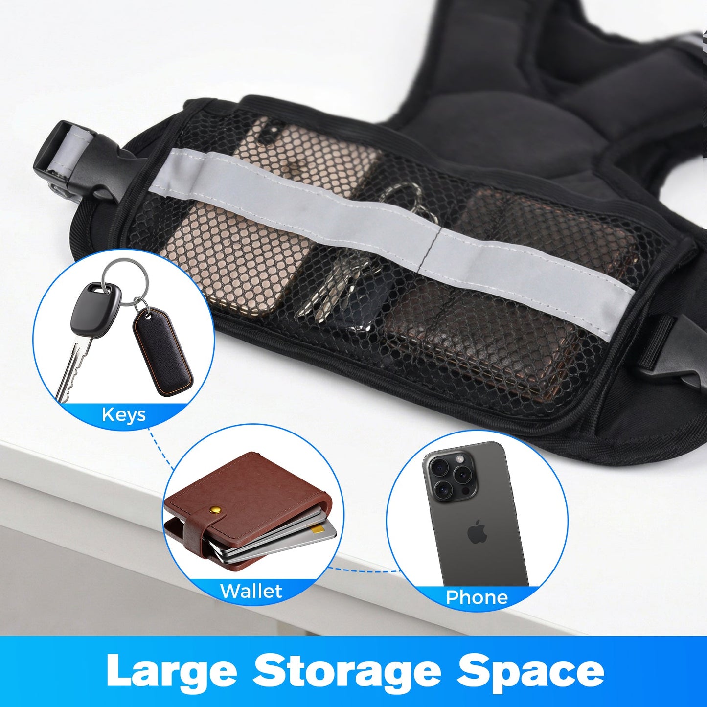 Advwin X Shape 5kg Weighted Vest Black